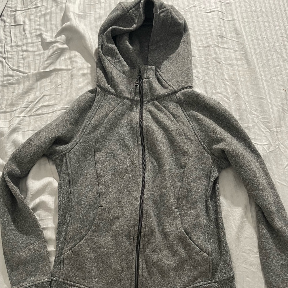Gray Lululemon zip up hoodie